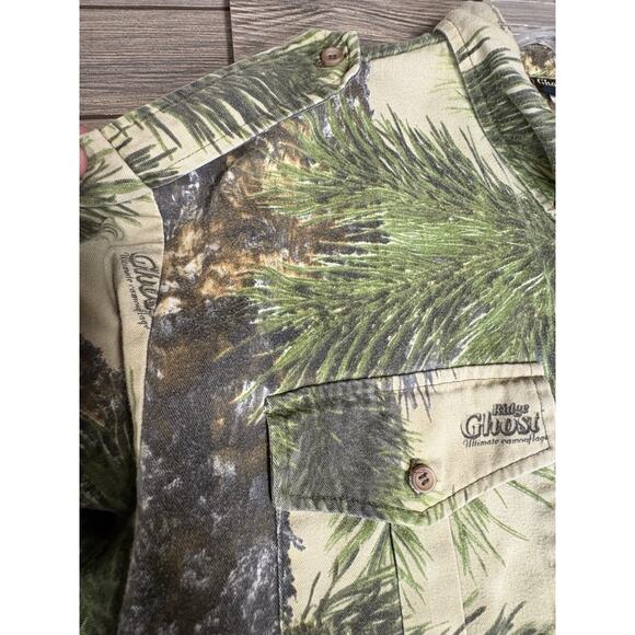 Vintage Prarie Ridge Ghost Camo Hunting Shirt Mens Size 2XL Outdoor Heavyweight - Picture 6 of 8